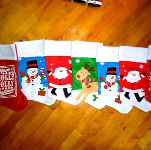 Family of 7 Christmas stockings